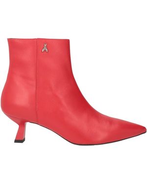 Patrizia Pepe Ankle Boots Leather - Red