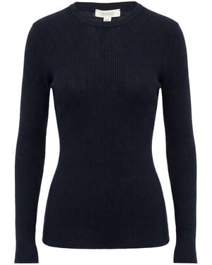 Crossley Midnight Jumper Virgin Wool, Silk - Blue