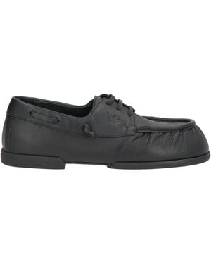 Emporio Armani Loafers Calfskin - Black