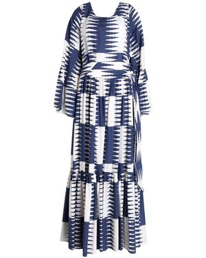 813 Ottotredici Maxi Dress Cotton - Blue