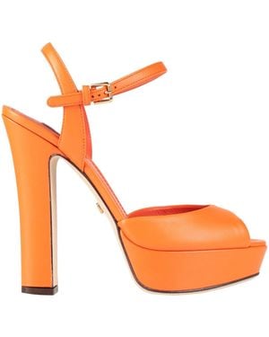 Dolce & Gabbana Sandals Leather - Orange