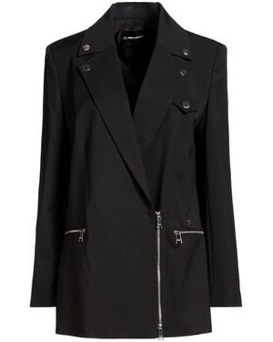 KARL LAGERFELD Blazer Polyester, Wool, Elastane - Black