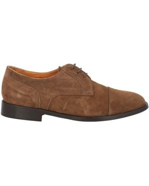Pawelk's Lace-Up Shoes Leather - Brown