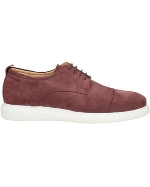 HANDMACHER Lace-Up Shoes Leather - Purple