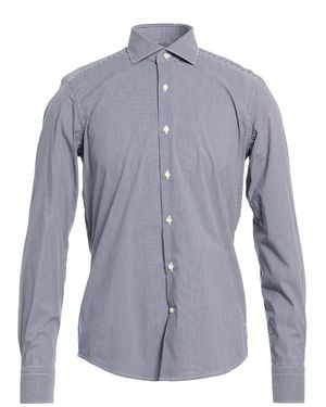 Ghirardelli Charcoal Shirt Cotton, Polyamide, Elastane - Blue