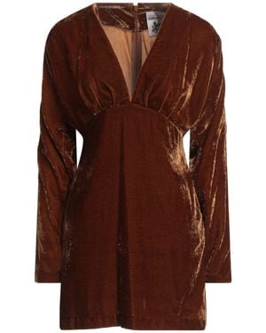 Semicouture Mini Dress - Brown