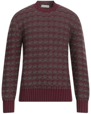 Piacenza Cashmere Chocolate Jumper Virgin Wool - Purple