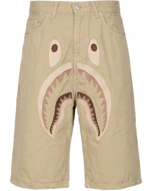 A Bathing Ape Shorts & Bermuda Shorts Cotton - Natural