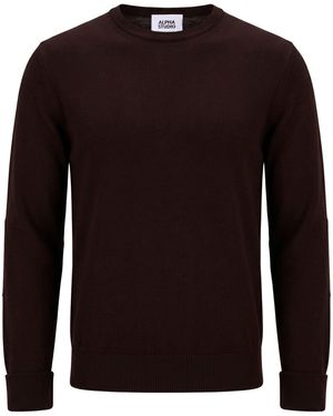 Alpha Studio Pullover - Marrone