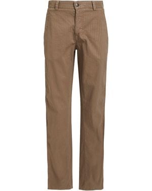 Trussardi Khaki Pants Cotton, Linen - Brown