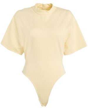 David Koma Bodysuit Viscose, Polyamide, Elastane - White