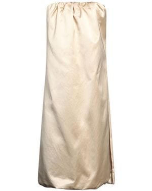 KHAITE Midi Dress Cotton, Viscose - Natural