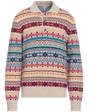 Loewe Sweater Wool, Lambskin - Red