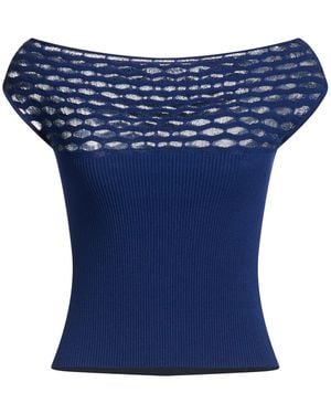 GIMAGUAS Top Viscose, Polyester, Recycled Polyester - Blue