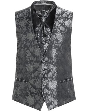 Carlo Pignatelli Tailored Vest Polyester, Acetate - Gray