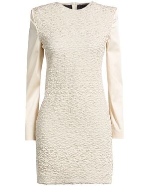 Lardini Ivory Mini Dress Acetate, Nylon, Elastane - Natural