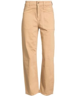 Liu Jo Pants Cotton, Elastane - Natural