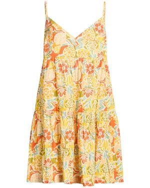 Velvet By Graham & Spencer Mini Dress Cotton - Yellow