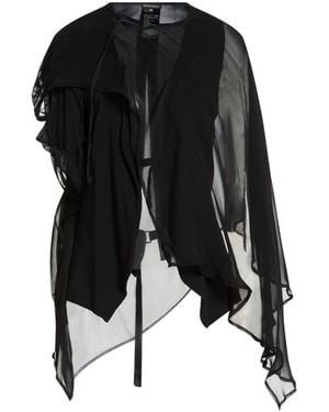 Ann Demeulemeester Top Polyamide - Black