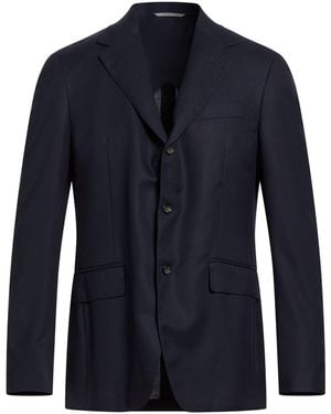 Canali Midnight Blazer Wool - Blue