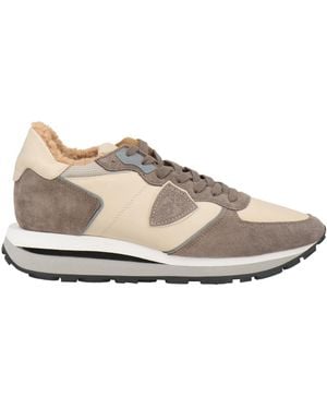 Philippe Model Sneakers Leather, Textile Fibers - White
