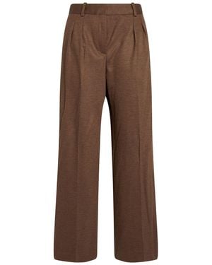 Circolo 1901 Dark Pants Virgin Wool, Cashmere, Polyamide - Brown