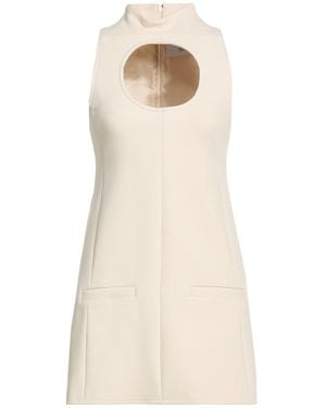 Courreges Ivory Mini Dress Viscose, Polyamide, Wool, Elastane - Natural