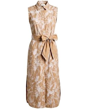 Ottod'Ame Midi Dress Cotton - Natural