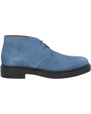 Santoni Pastel Ankle Boots Soft Leather - Blue