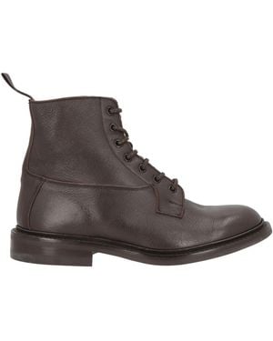 Tricker's Dark Ankle Boots Leather - Brown