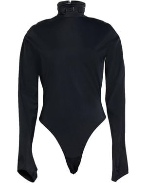 Mugler Bodysuit Polyamide, Elastane - Blue