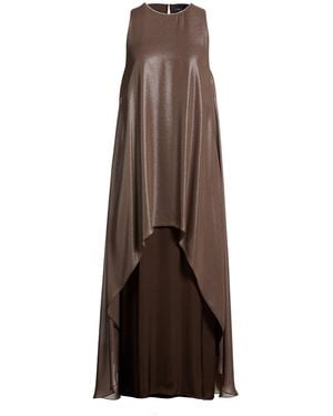 Peserico Maxi Dress Polyester, Viscose - Brown