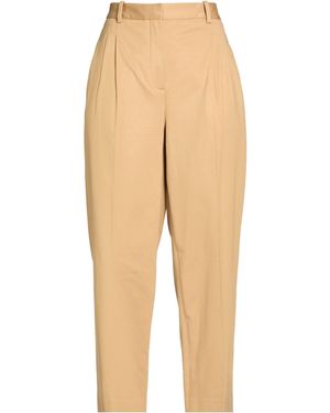 Circolo 1901 Camel Trousers Cotton, Elastane - Natural