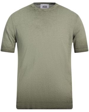 Alpha Studio Jumper Cotton - Green