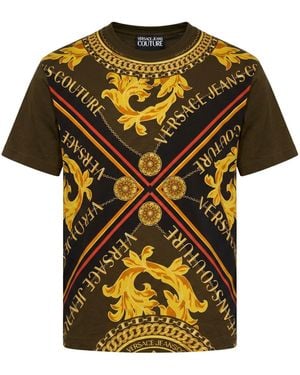 Versace Jeans Couture Military T-Shirt Cotton - Yellow