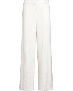 Theory Pants Linen, Viscose, Elastane - White