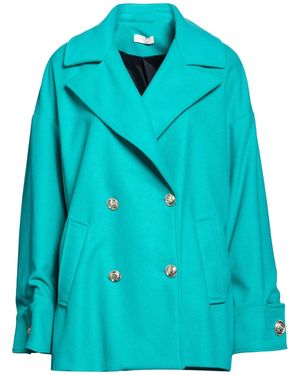 Liu Jo Emerald Coat Polyester, Acrylic, Virgin Wool - Blue
