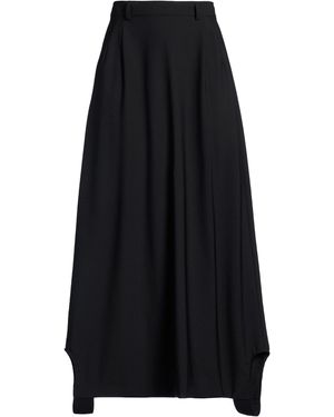 ALAINPAUL Maxi Skirt Virgin Wool, Polyamide, Elastane - Black