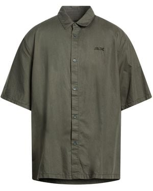 ARMANI EXCHANGE Military Shirt Lyocell, Cotton - Green