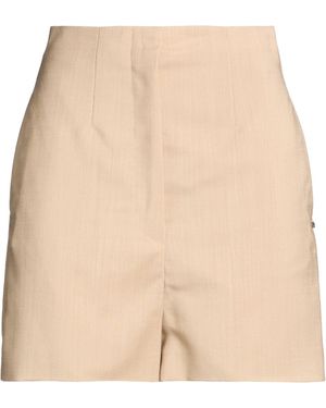 Sportmax Camel Shorts & Bermuda Shorts Wool, Mohair Wool, Polyester - Natural