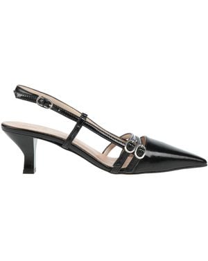 Ovyè Court Shoes Leather - Black