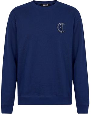 Just Cavalli Sweatshirt Cotton - Blue