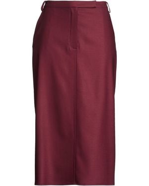 Crida Milano Midi Skirt Wool, Elastane - Red