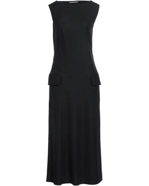 Alberta Ferretti Midi Dress Virgin Wool, Elastane - Black