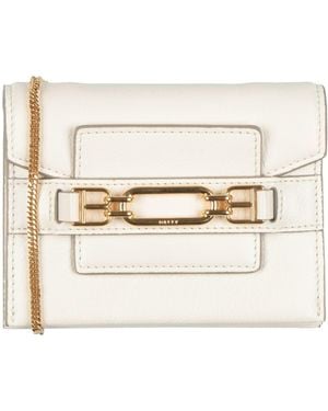 Bally Ivory Crossbody Wallet Cow Leather - Natural