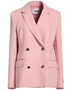 MSGM Blazer Polyester, Viscose, Elastane - Pink