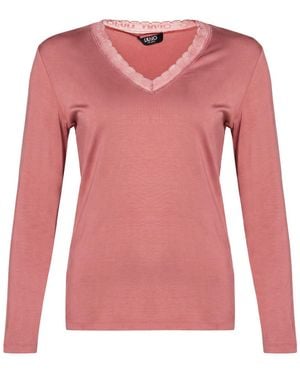 Liu Jo T-Shirt Viscose, Elastane - Pink