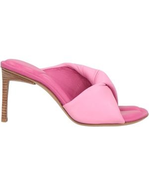 Jacquemus Sandals Soft Leather - Pink