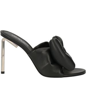 Off-White c/o Virgil Abloh ? Allen Bow Leather Sandal - Black