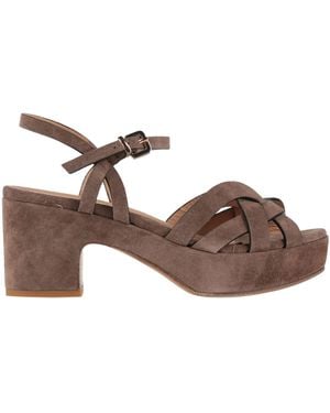 Duccio Del Duca Sandals Leather - Brown